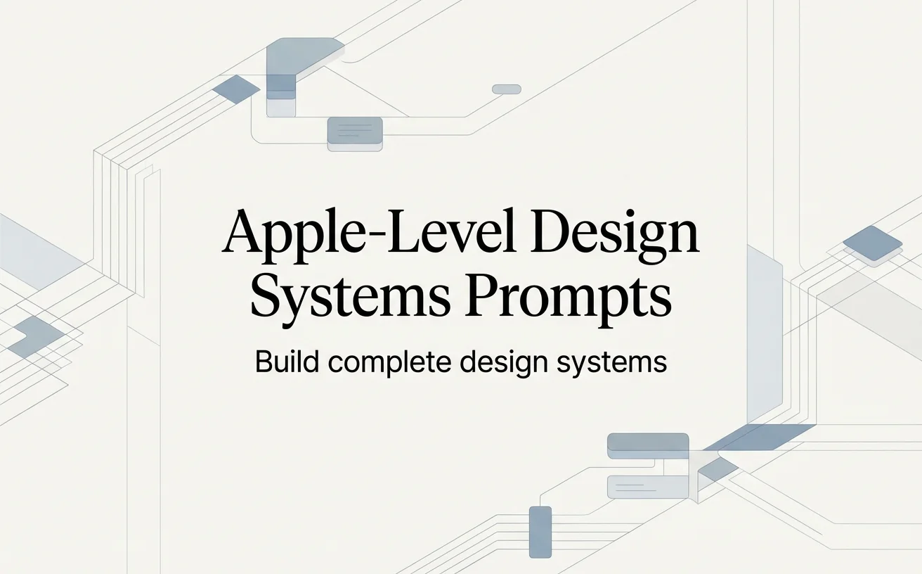 Apple-Level Design Systems Prompts - ComboStore
